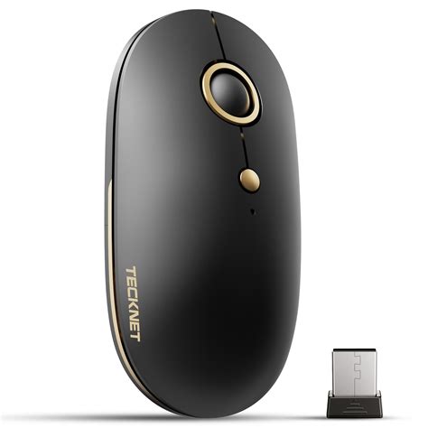 TECKNET Bluetooth Silent mouse, Wireless Mouse 3-mode (Bluetooth 5.0/3. ...