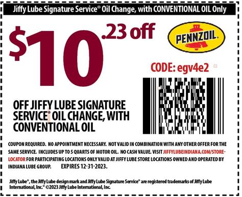 Oil Change Coupons, Synthetics & High Mileage | Indiana Jiffy Lube