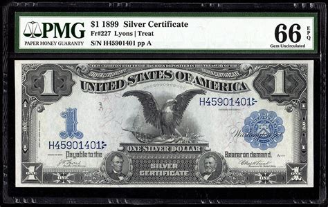 1899 $1 "Black Eagle" Silver Certificate Fr. 227 - PMG Gem Uncirculate