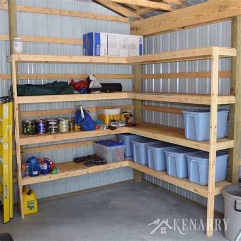 19 Ideas and Plans on How to Build Shed Storage Shelves | Barn storage, Shed shelving, Diy ...