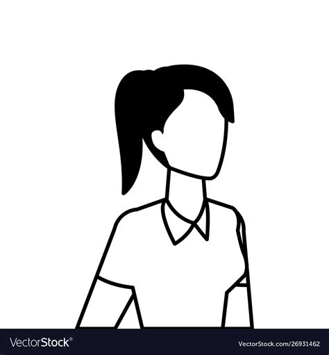 Isolated avatar woman design Royalty Free Vector Image