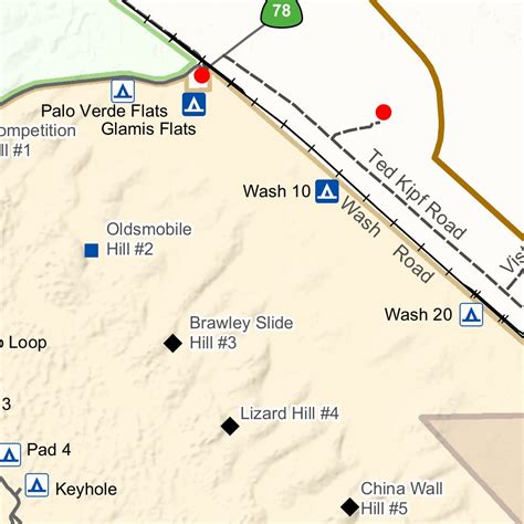 BLM - Imperial Sand Dunes Rec Map map by BLM - California - Avenza Maps | Avenza Maps