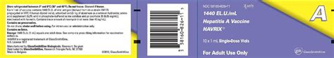 Havrix - FDA prescribing information, side effects and uses