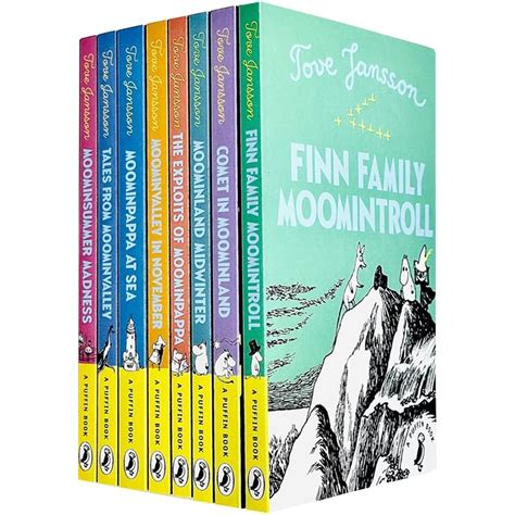 Tove Jansson Moomin Collection 8 Books Set (The Exploits of Moominpappa ...