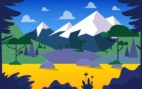 Vector paisaje ilustración 360297 Vector en Vecteezy