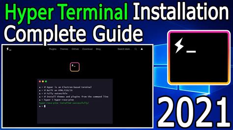 How to install Hyper Terminal On Windows 10 [ 2021 Update ] Complete Step by Step Guide - YouTube