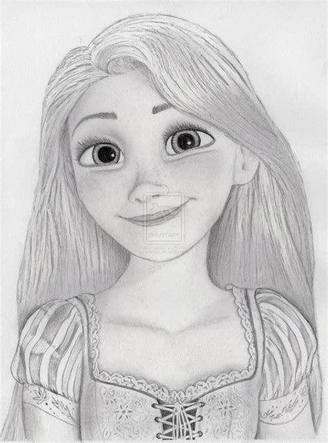 Rapunzel from Tangled by julesrizz on deviantART | Rapunzel sketch, Princess sketches, Disney ...