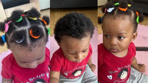 See my baby’s reaction// easy and quick baby hair style. - YouTube