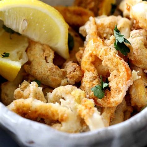 5-Ingredient Air Fryer Calamari {light and crisp} - Chunky in Kentucky