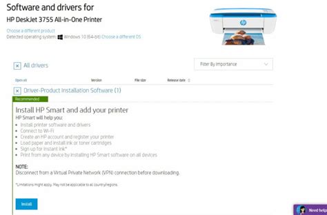 Download Latest HP DeskJet 3755 All-in-One Printer Driver on Windows 11 ...