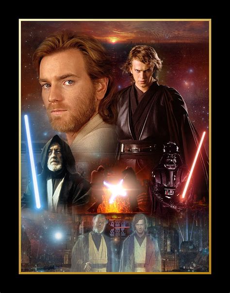 Star wars darth vader ewan mcgregor anakin skywalker hayden christensen ...