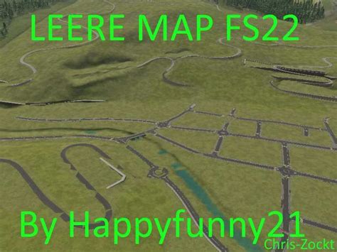 Empty map incl. road system v1.0 - FS25 / FS22 Mod