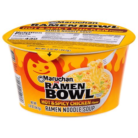 Save on Maruchan Bowl Hot & Spicy Chicken Flavor Ramen Noodles with ...