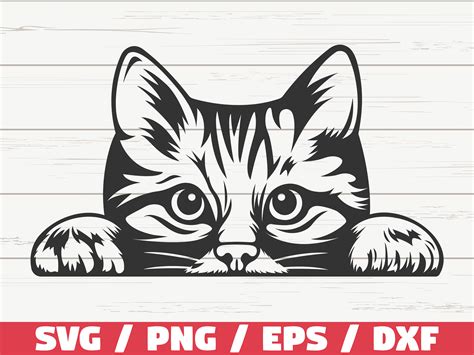 Cat SVG / Peeking Cat SVG / Cut File Graphic by ZecWorkshop · Creative ...