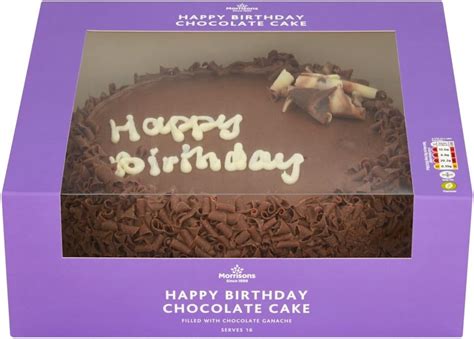 Morrisons Chocolate Happy Birthday Cake : Amazon.co.uk: Grocery