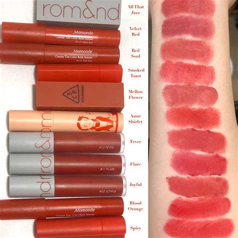 Red lip swatches (pt. 1) - muted to bright reds : r/AsianBeauty