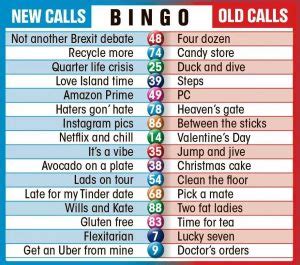 90+ UK Bingo Calls Guide - Funny, Rude, New Bingo Calls