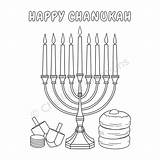 FREE Chanukah Print At Home Colouring Page English – Chellekie Creations sketch template