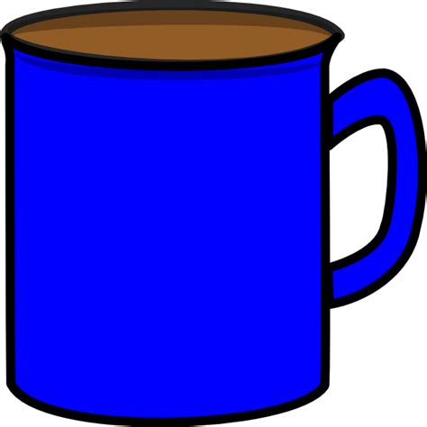 Blue Mug Clip Art at Clker.com - vector clip art online, royalty free & public domain