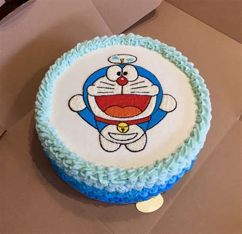 Chiffon | Doraemon cake, Cartoon cake, Birthday drip cake