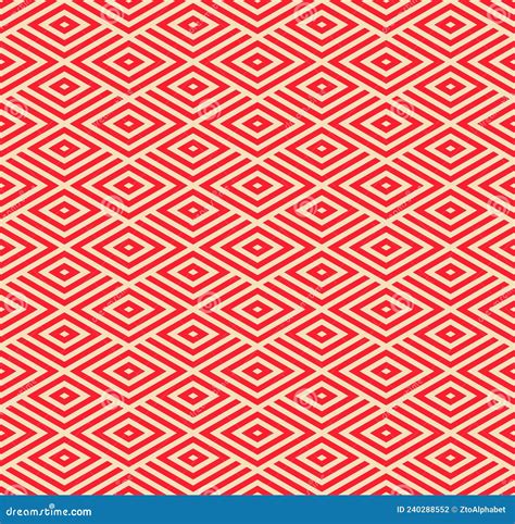 Geometry Pattern Lines Rhombus Shapes Stock Vector - Illustration of hexagon, fabric: 240288552