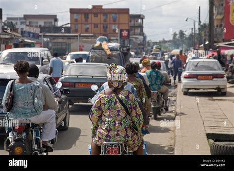 Traffic Douala Cameroon Africa Stock Photo - Alamy