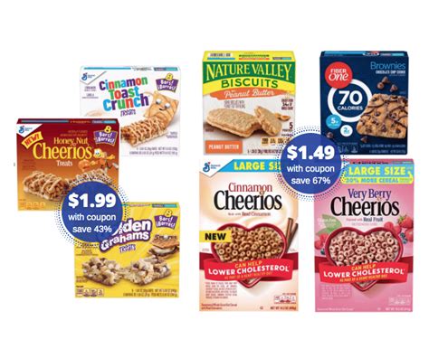 New General Mills Cereal Treat Bars Just $1.99 | Cheerios Cereal, Nature Valley & Fiber One Bars ...