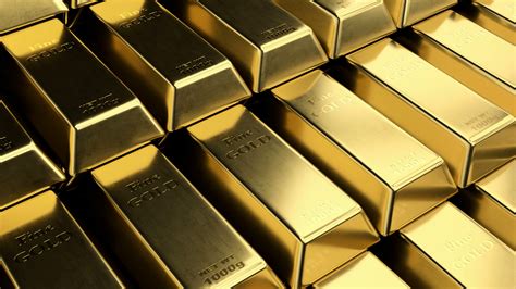 Close-up View Of Fine Gold Bar Stacks Stock Footage SBV-334351651 ...