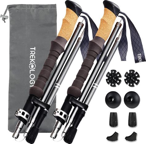 Trekking Poles Collapsible Nordic Hiking Pole Review - Hike N Trekking ...