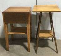 Side Tables (28” tall) - Sherwood Auctions