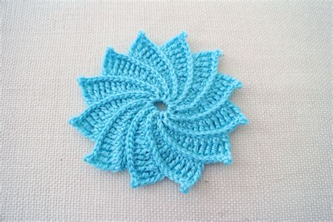 Large Spiral Flower Spiral Crochet Pattern, Crochet Bobble, Crochet Puff Flower, Crochet Flowers ...