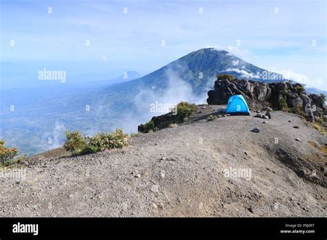 merbabu volcano, central java Stock Photo - Alamy