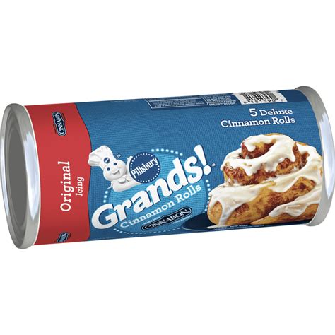 Pillsbury Grands! Cinnamon Rolls with Cinnabon Original Icing Canned, 5 Count - Walmart.com ...