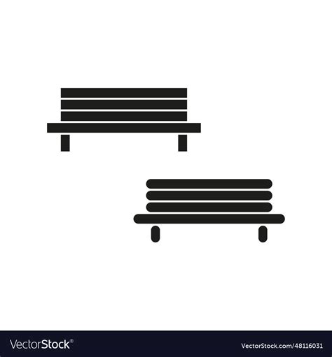 Bench icon eps 10 Royalty Free Vector Image - VectorStock