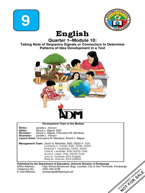 English9 - q1 - Mod10 - Take Note of Sequence Signals or Connectors To Determine Patterns of ...