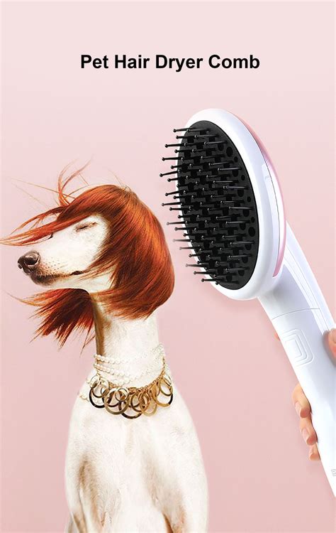 Pet Comb Pet Brush Dog Hair Dryer Grooming Comb 2 in 1 Dog Dryer Pet B ...