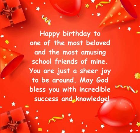 110 Birthday Wishes for Classmate - Happy Birthday School Friend - Dreams Quote