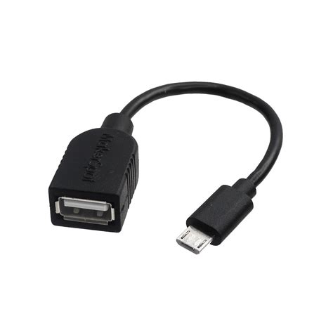 USB OTG Host Cable MicroB OTG male to A female