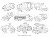 Cars & Trucks Coloring Pages  Little Bee Family sketch template