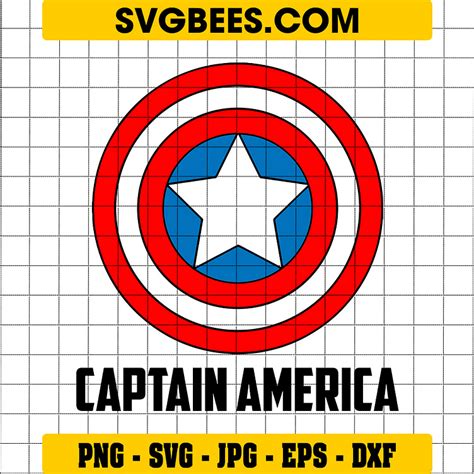 Captain America Logo SVG by SVGbees: SVG Files for Cricut - Get Premium SVGs on Dribbble