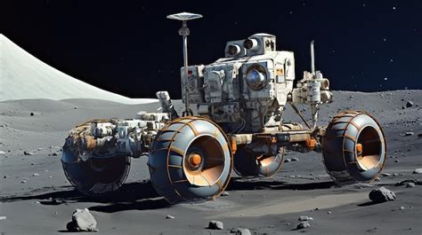 Premium AI Image | Lunar Rover AllSide View Concept Art in Motion