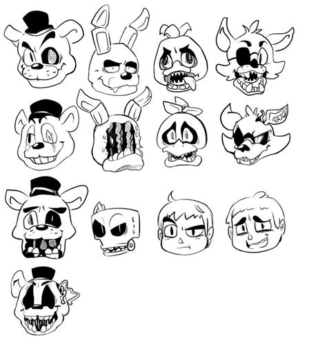 I'm going to try and draw all the FNaF characters in my cartoony style, here's a WIP ...