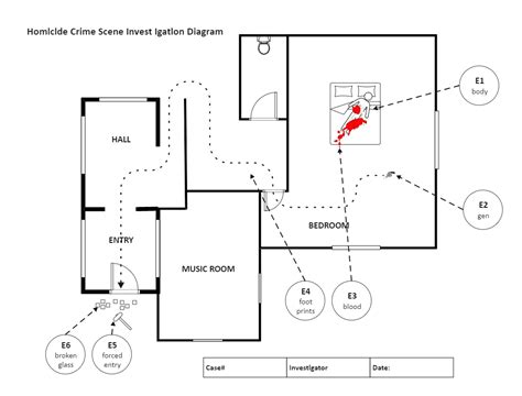 Crime Scene Diagram | EdrawMax Template