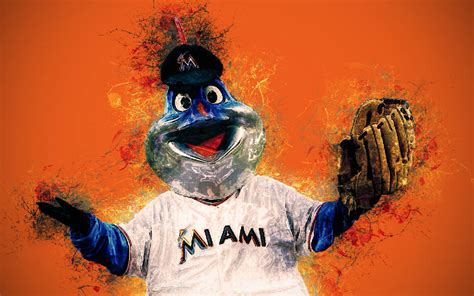 Download Miami Marlins Mascot Wallpaper | Wallpapers.com