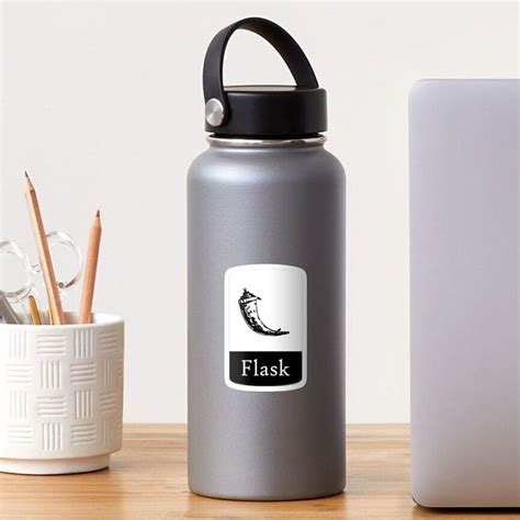 "Flask logo" Sticker by vect0r | Redbubble