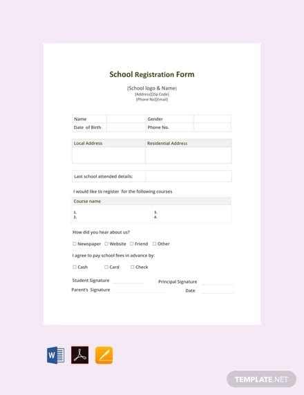 14+ Printable Registration Form Templates - PDF, DOC | Free & Premium Templates