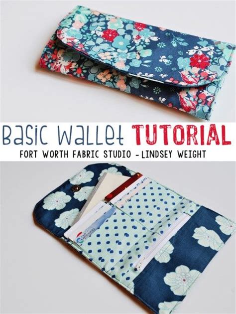 Sew a Ladies Basic Wallet | Wallet sewing pattern, Wallet pattern free ...