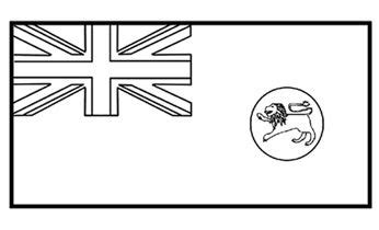 Flags of Australia: state flag of Tasmania | Colouring pages, Tasmania ...