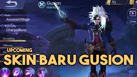 SKIN BARU GUSION HAIRSTYLIST EFEK & ANIMASI - MOBILE LEGENDS - YouTube