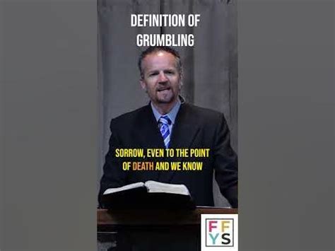 Definition of Grumbling - YouTube